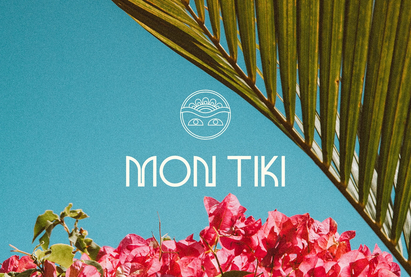 anaisbonder branding  couture identité visuelle logo marque MONTIKI polynésie Tiki typo