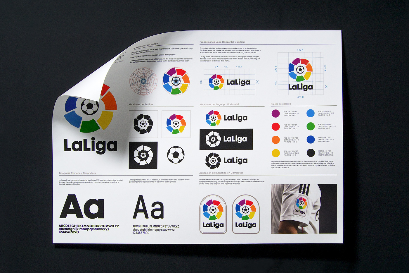 laliga rebranding graphic identity football soccer spain la liga Futbol españa balon