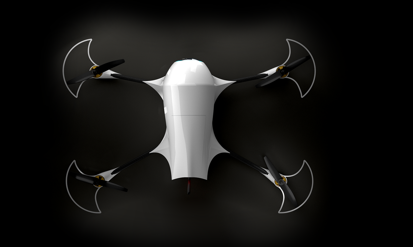 drone uav design product Prodotto multirotore quadrirotore DJI phantom police emergency Patrol security rescue FPV