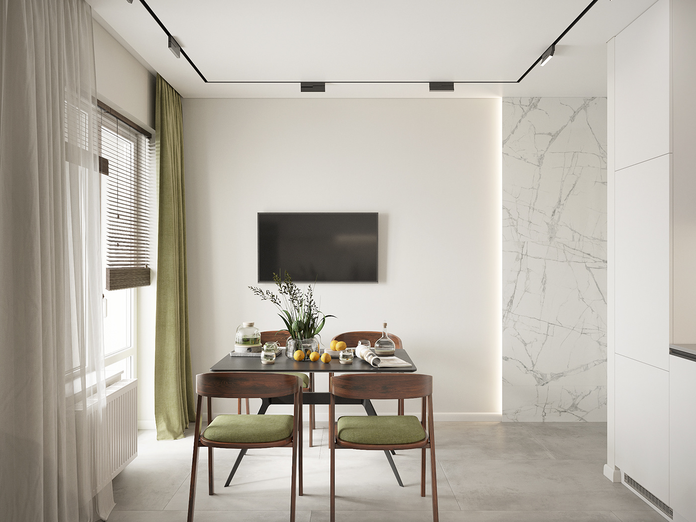 3D 3ds max architecture corona design Interior interior design  kitchen Render visualization