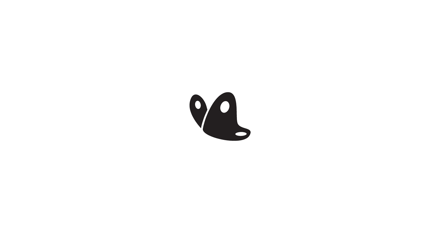 animal logo mark identity design simple brand Icon negative Space  type symbol monogram bird One