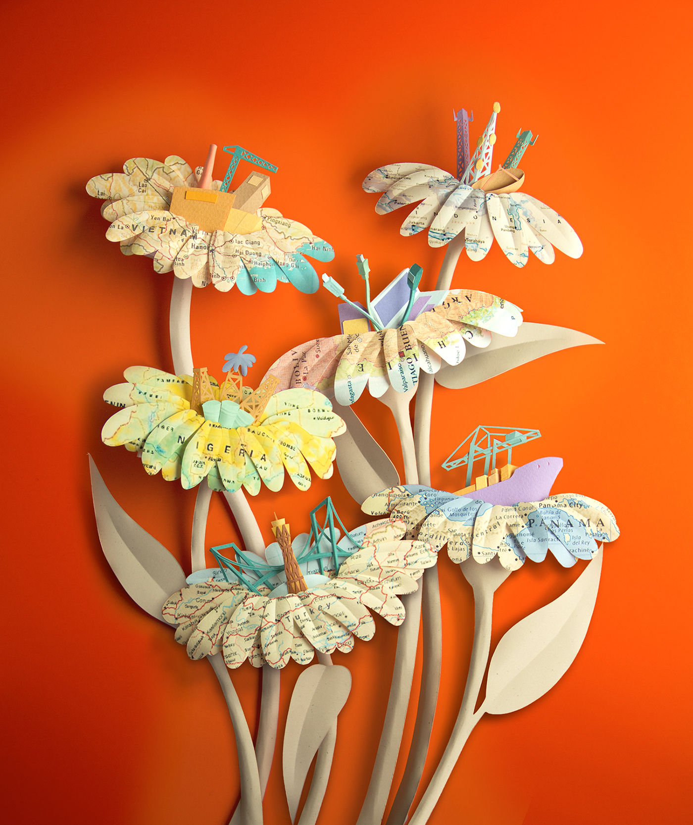 paper sculpture papercraft design Nature paper