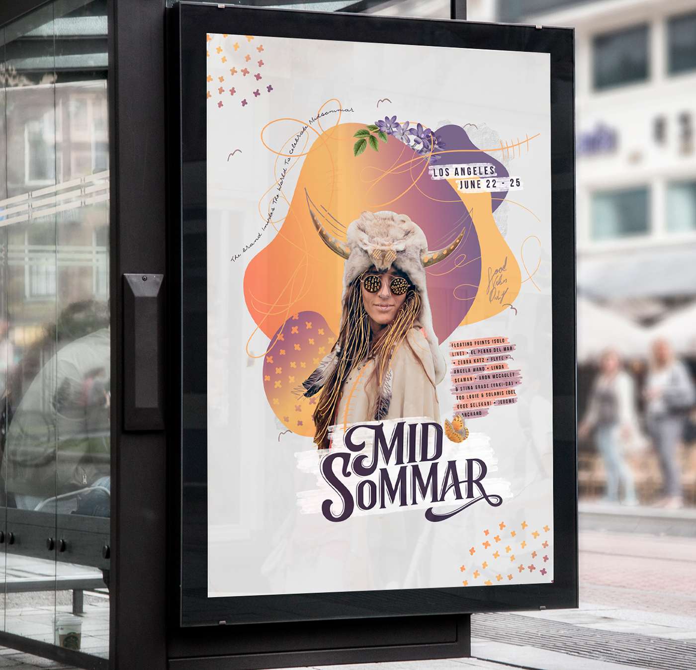 midsommar festival summer poster absolut