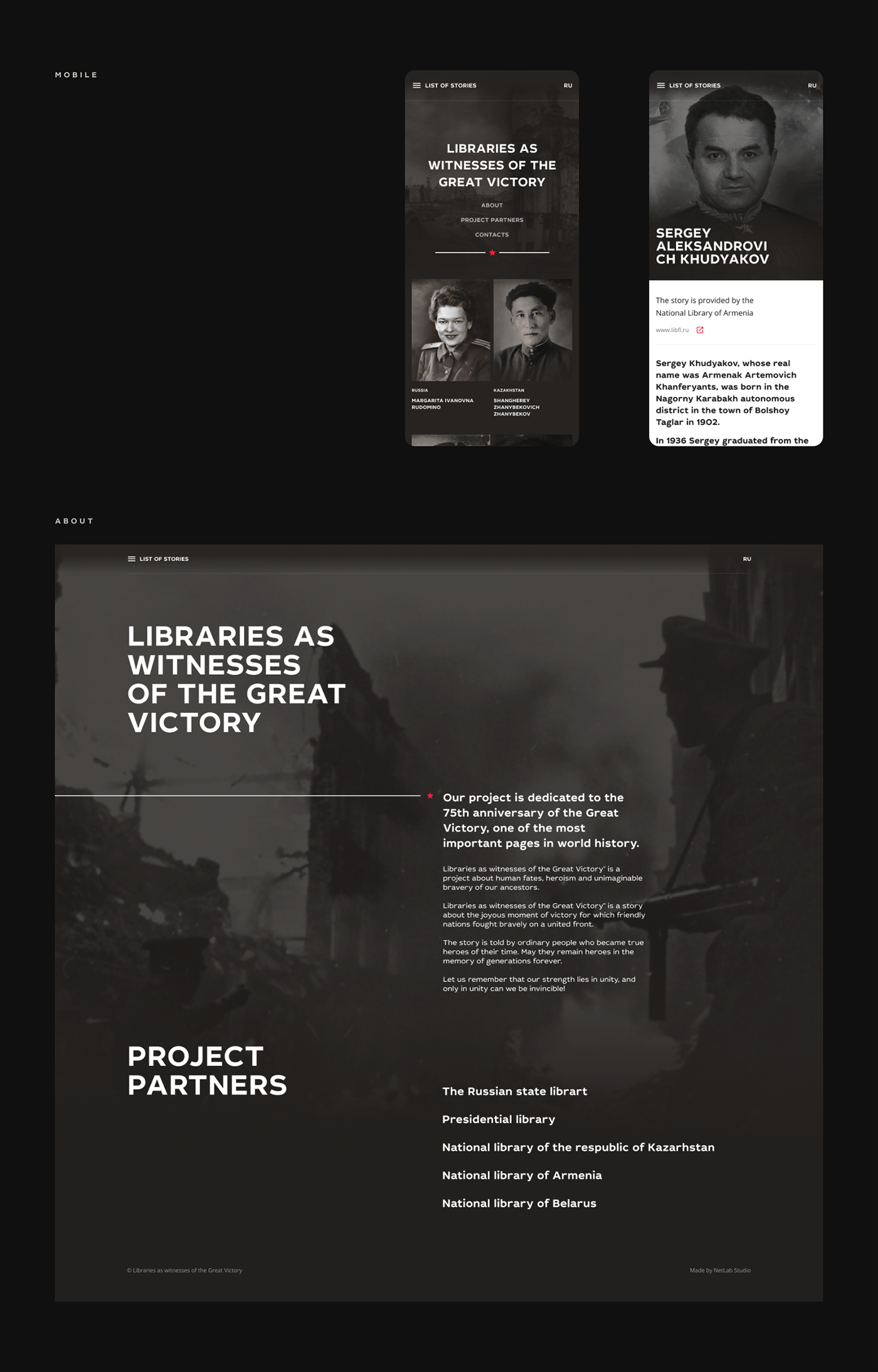 design interactive portfolio ux/ui Web Website