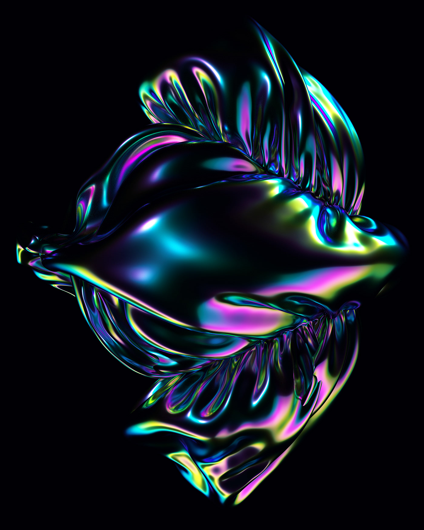 motion bloom 3D c4d cloth jelly fish Ocean meditation