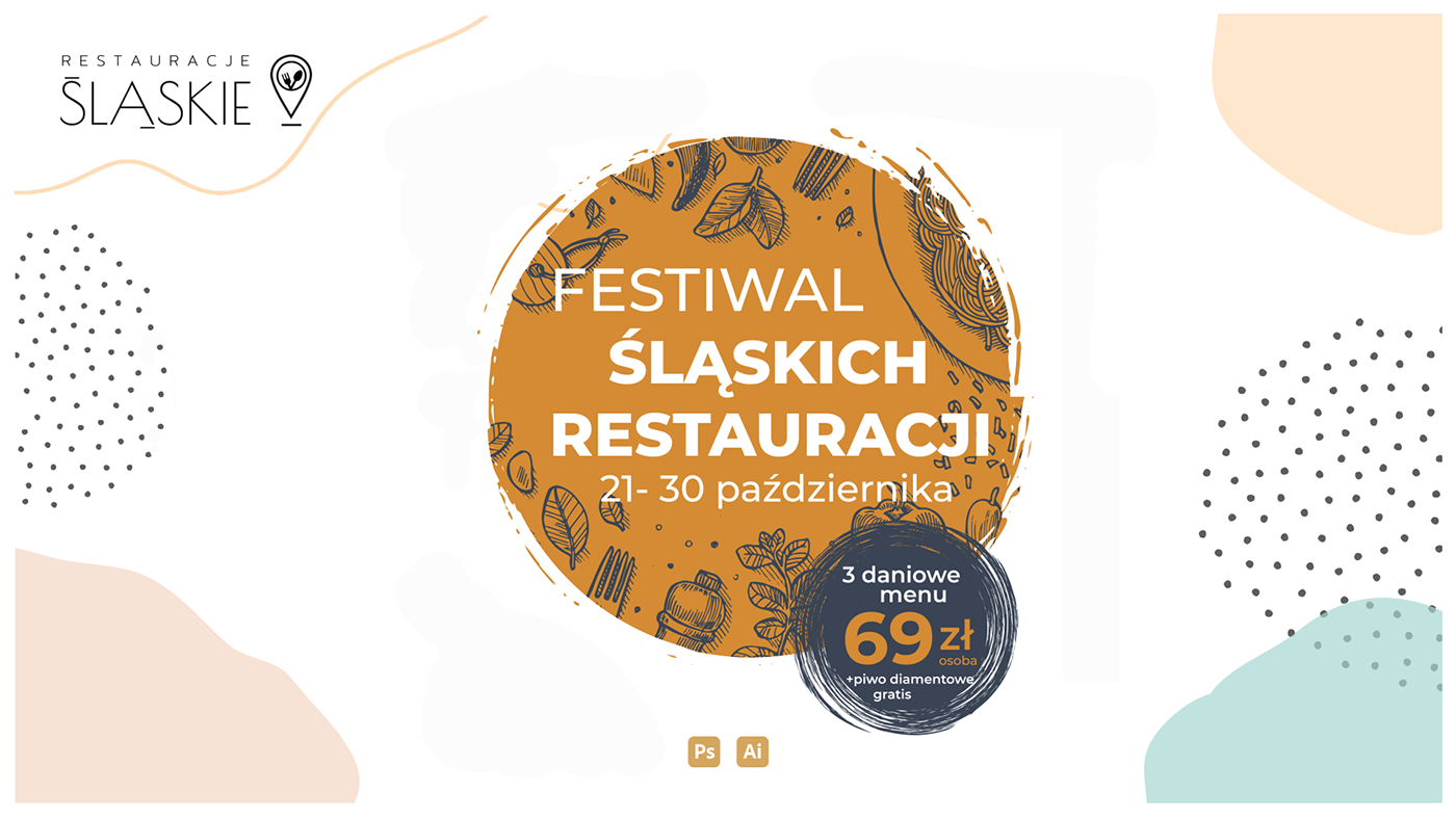 Festiwal Restauracji Śląskich — Materiały graficzne promujące wydarzenie 