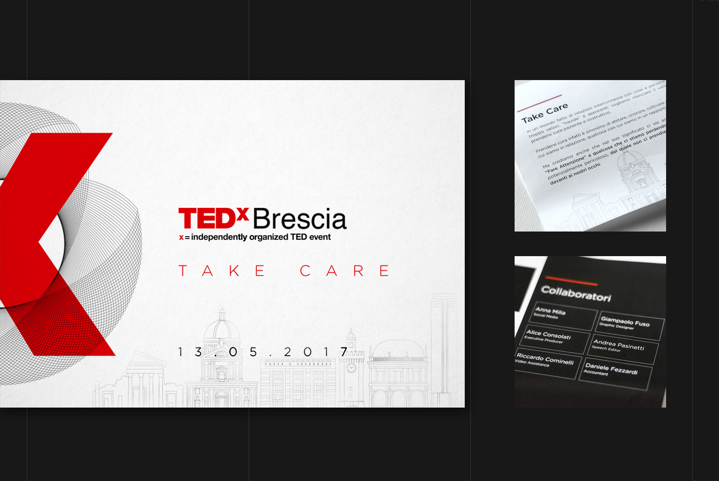 art direction  graphic design  TEDx branding  Logotype Logo Design Brescia