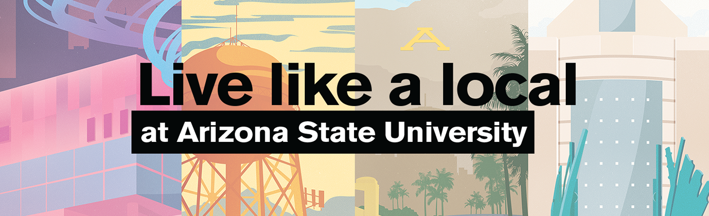 ASU Arizona State University innovation Education map Phoenix Icon Vintage Travel Poster travel poster arizona