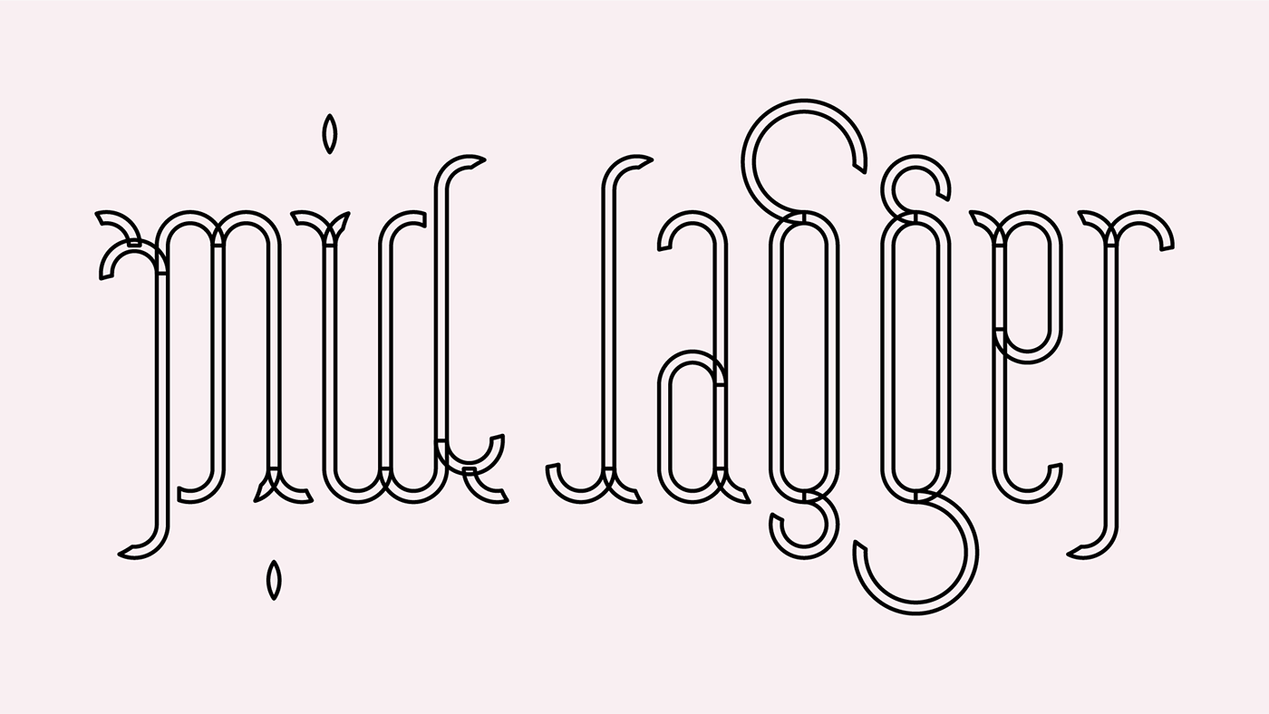 ambigram logo design Logo Design adobe illustrator adobe Illustrator Mick Jagger rolling stones ambigramma