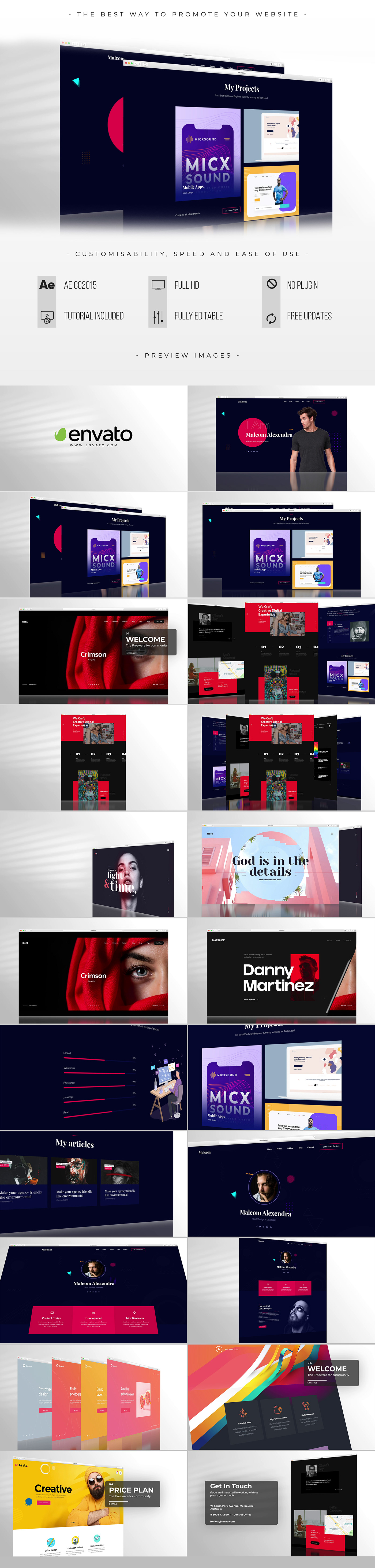 modern presentation promo Promotional Web Promo Website website presentation