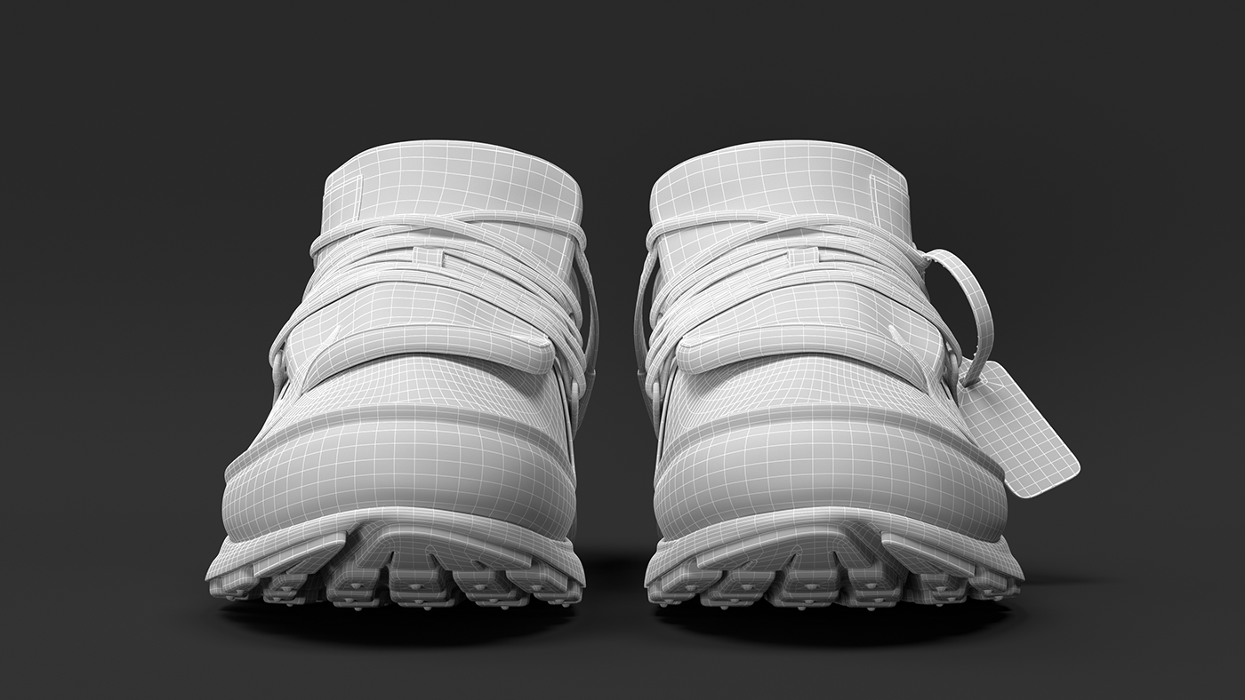 Nike Nike Shoes offwhite sneakers shoes 3D footwear Render Fashion  model