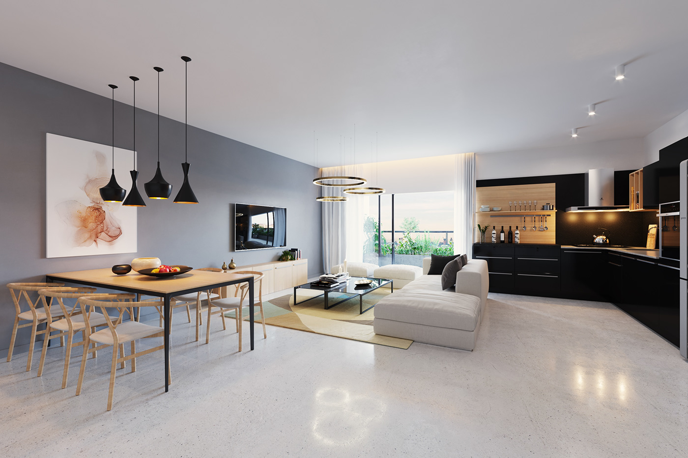 Apartment Interior Render | Architectural Visualization on Behance