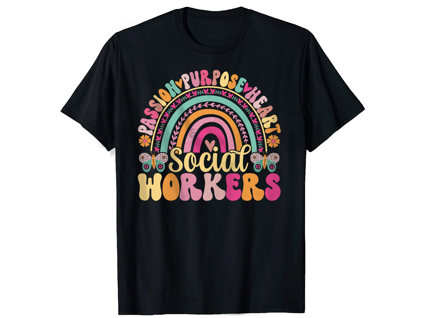Custom, groovy, Social Workers T-Shirt Design