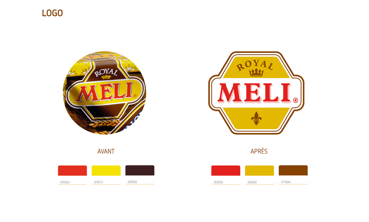 rebranding redesign meli Honing logo Logotype mark heaj belgium couque pain epice Gingerbread