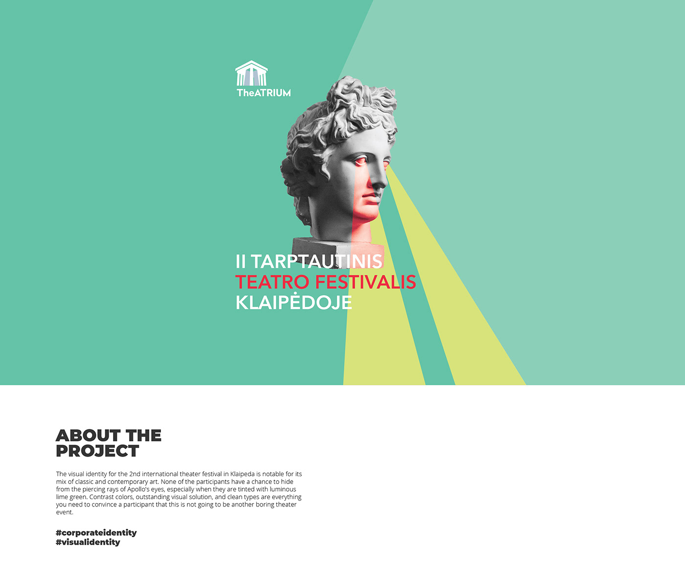 theater  festival mint head identity visual concept editorial branding  graphic