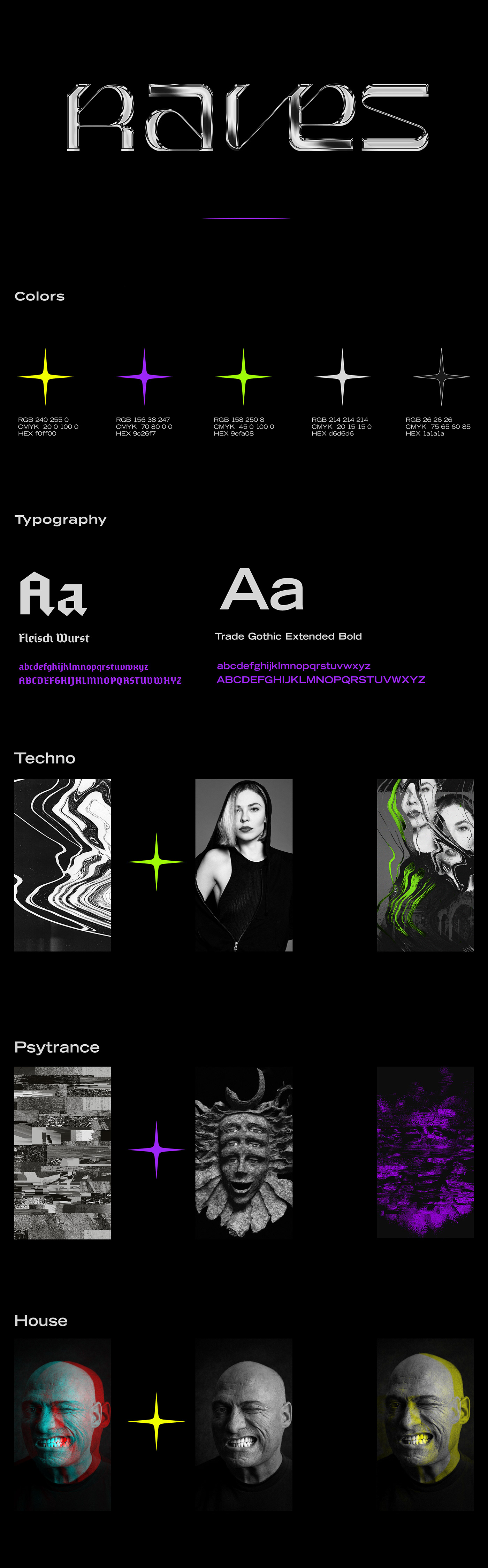 branding  music psychedelic rave techno type type design typography  