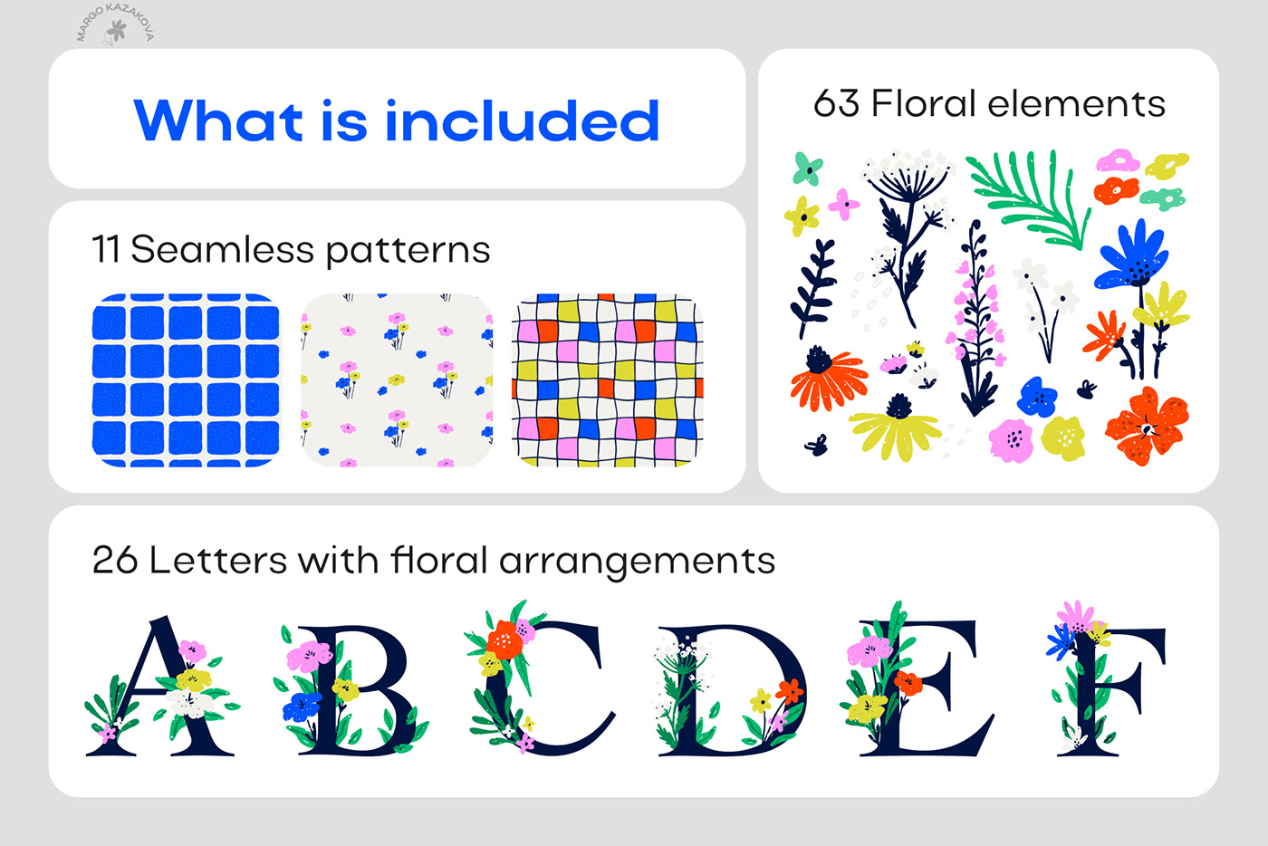 Name card letters Flowers pattern design  graphic design  ILLUSTRATION  Digital Art  vector Poster Design personalized
