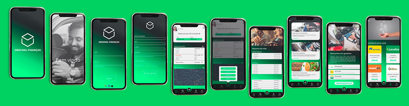 Figma ui design user interface Mobile app UX design banco bancooriginal eBAC