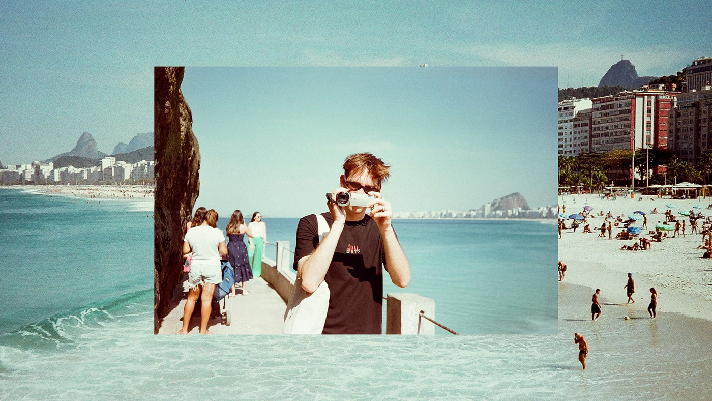 beach 35mm analog film photography portrait kodak Rio de Janeiro photoshoot
