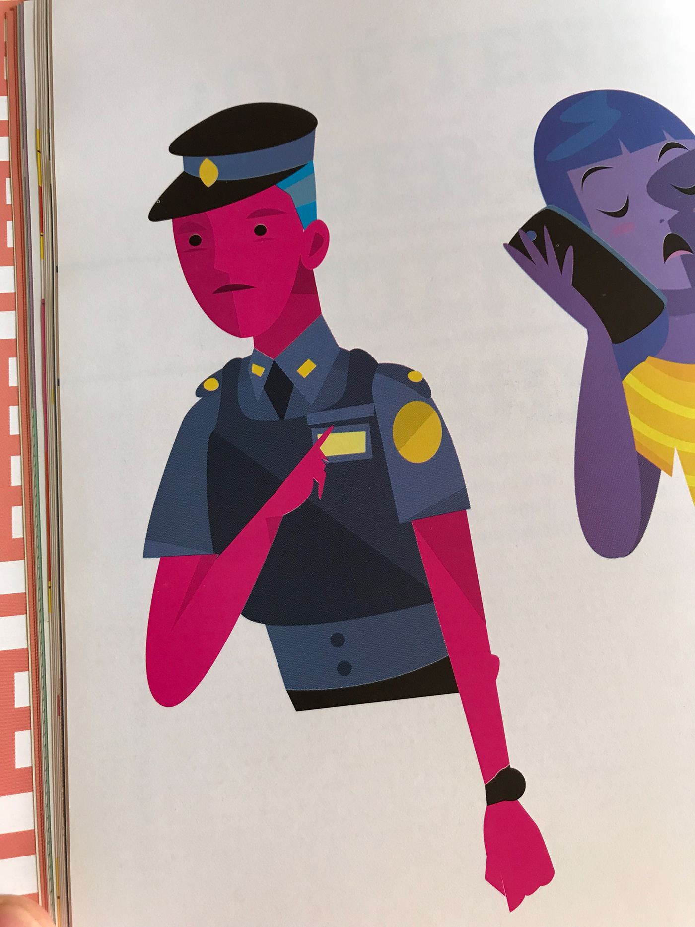 teenagers book rights Diversity editorial ilustracion Adolescentes derechos Young police