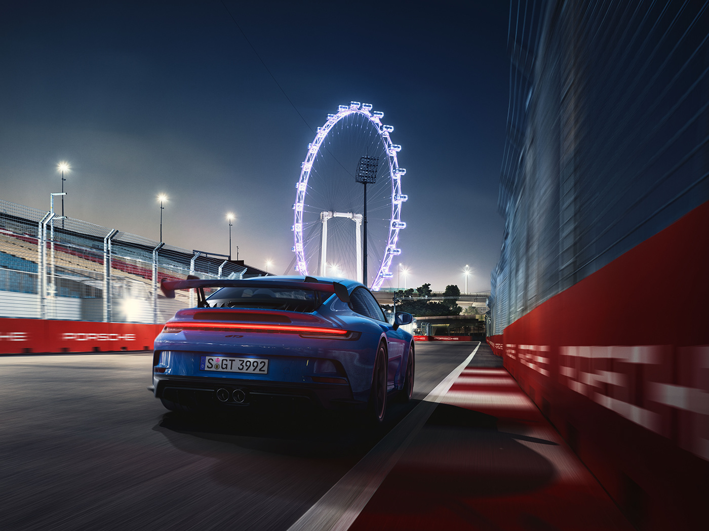 3D 911 GT3 Advertising  automotive   car CGI Porsche Render