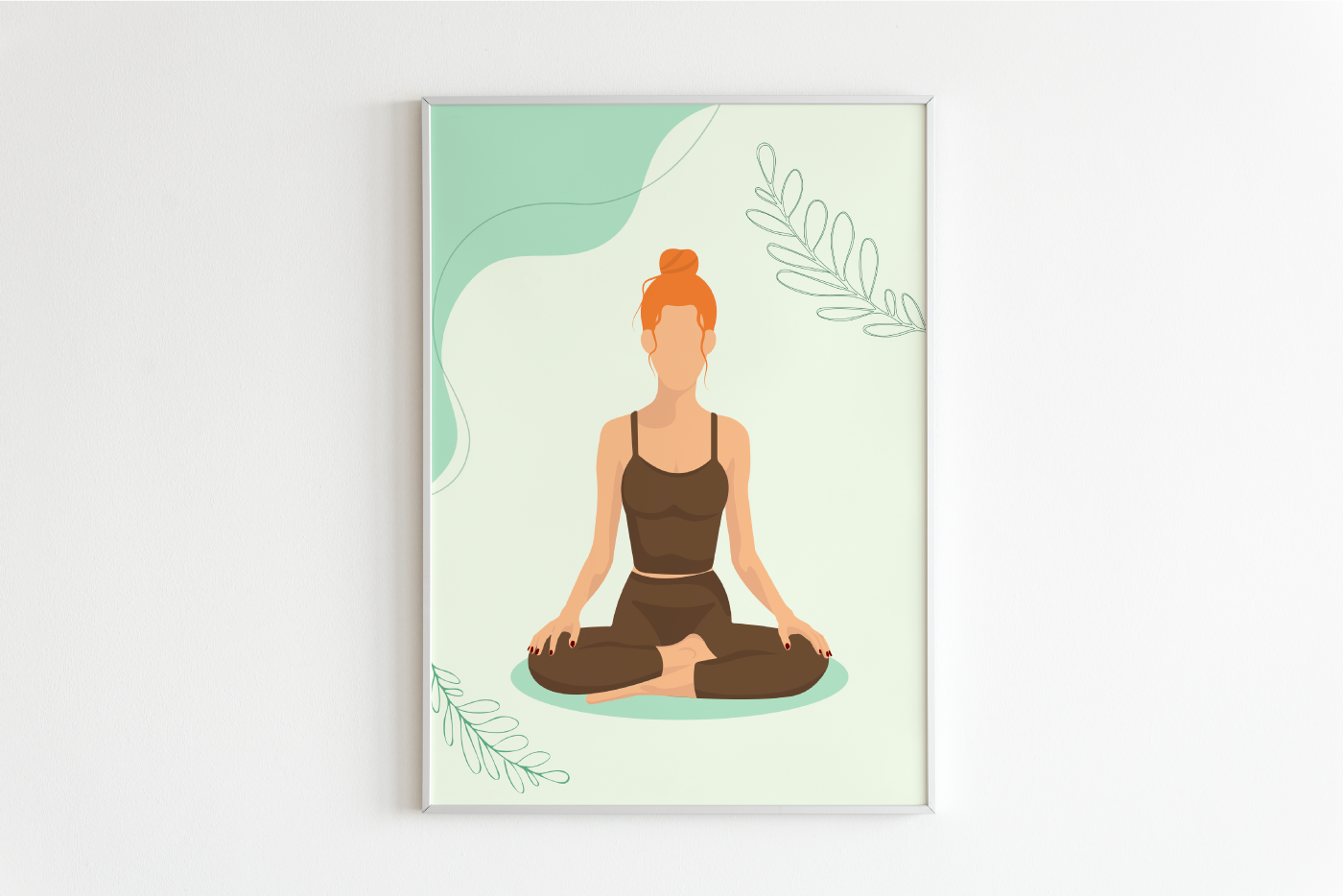 vector adobe illustrator ILLUSTRATION  graphic design  Yoga yoga studio faceless poster