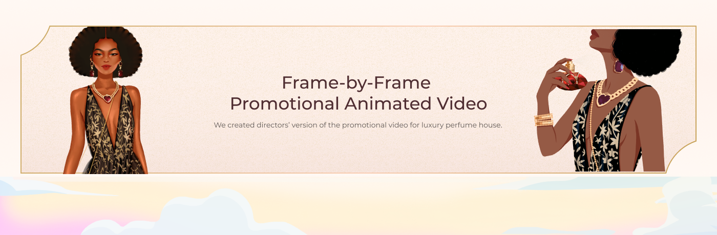 character animation frame by frame perfume cologne parfum Fragrance brand video Promotional