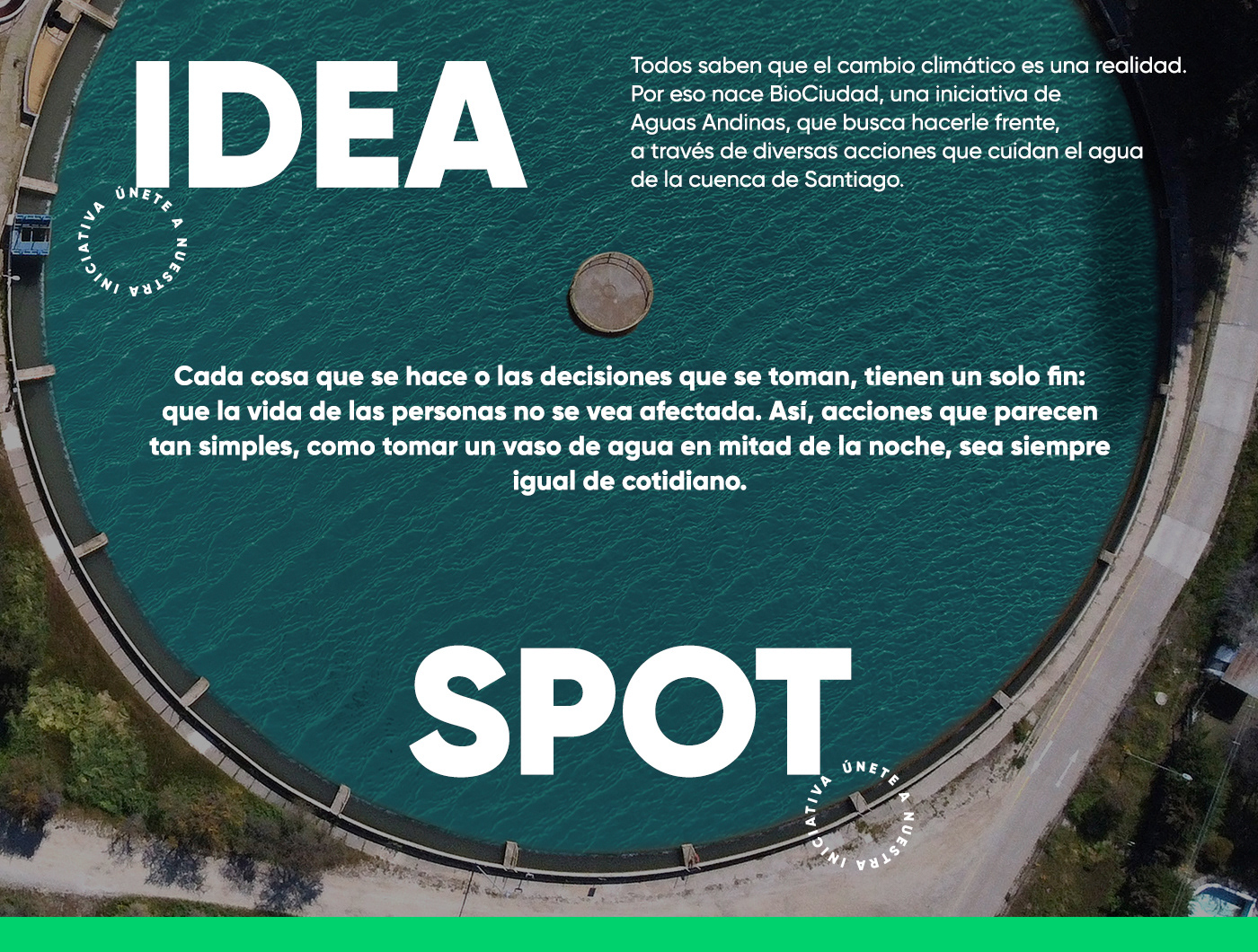 Advertising  agua cambio climatico graphic design  brand identity marketing   aguas andinas
