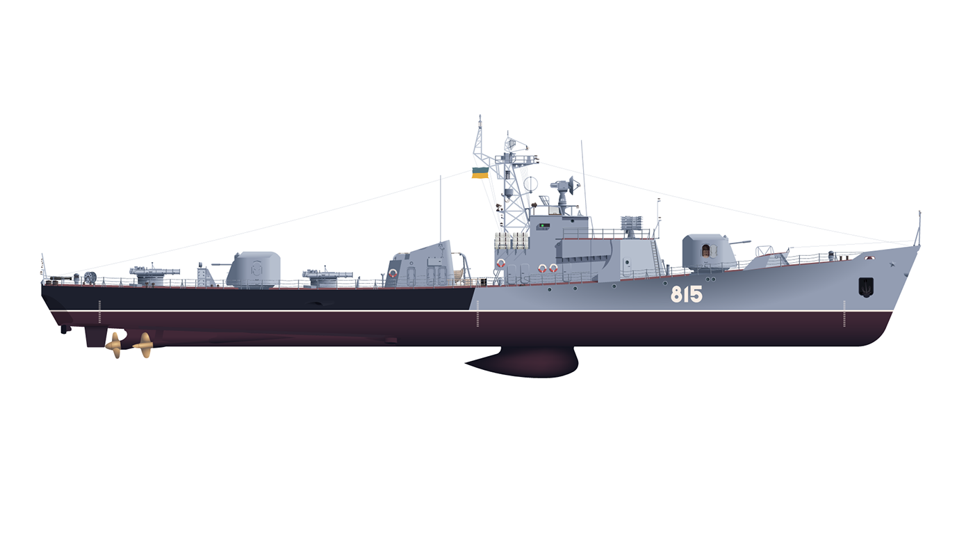 warship technical drawing ILLUSTRATION  Naval illustration