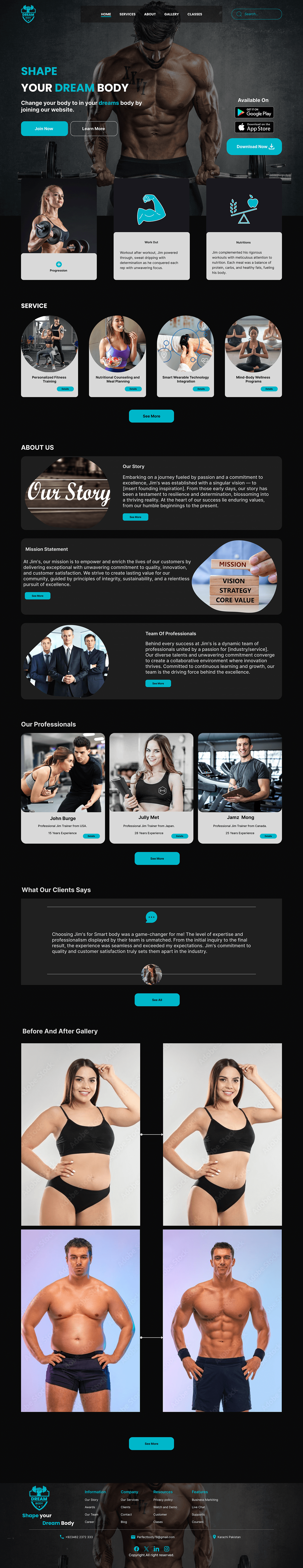 UxUIdesign design gym Gym Landing page fitness Health Fitness Training uxinspiration uxui landing page wotkout