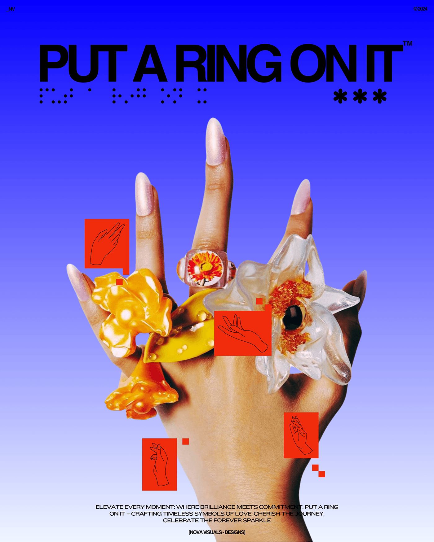 Put a Ring on it Poster Design