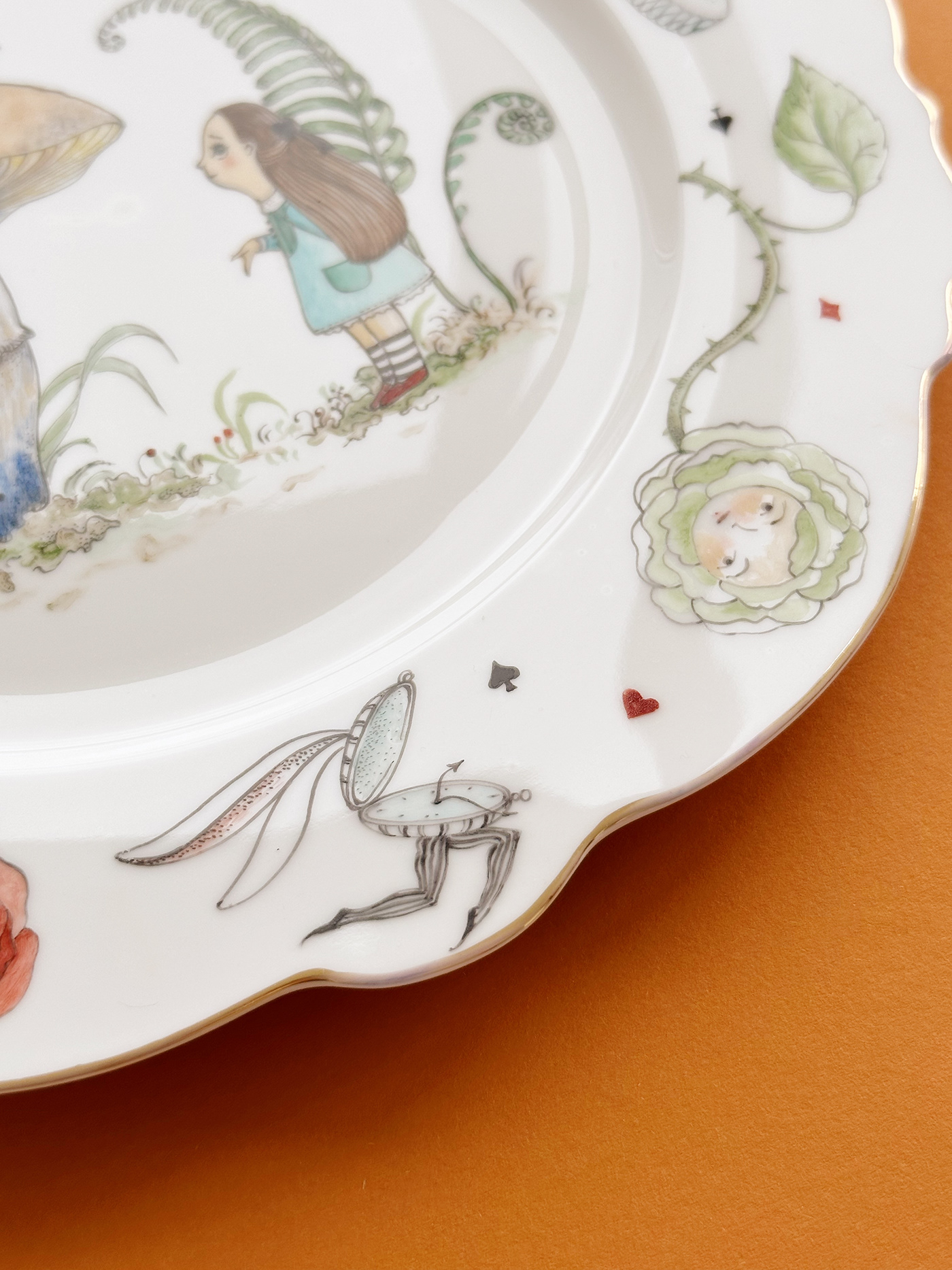 porcelain tableware painting  