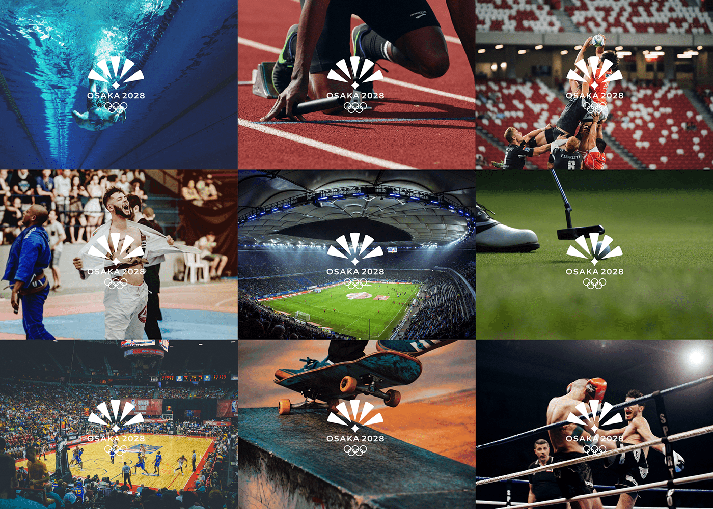 ILLUSTRATION  jo logo Olympic Games osaka poster visual identity jeux olympiques
