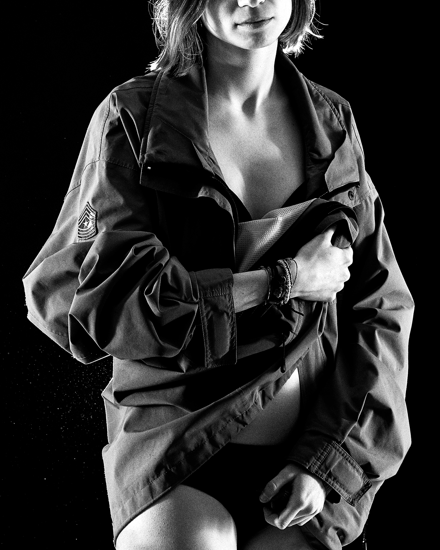 Fashion  portrait soft flight moda light Shadows black and white body editorial