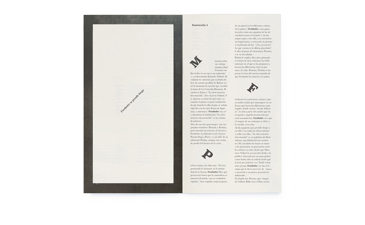 editorial manela typography   Collection Booklet fadu graphic design  Layout publication print