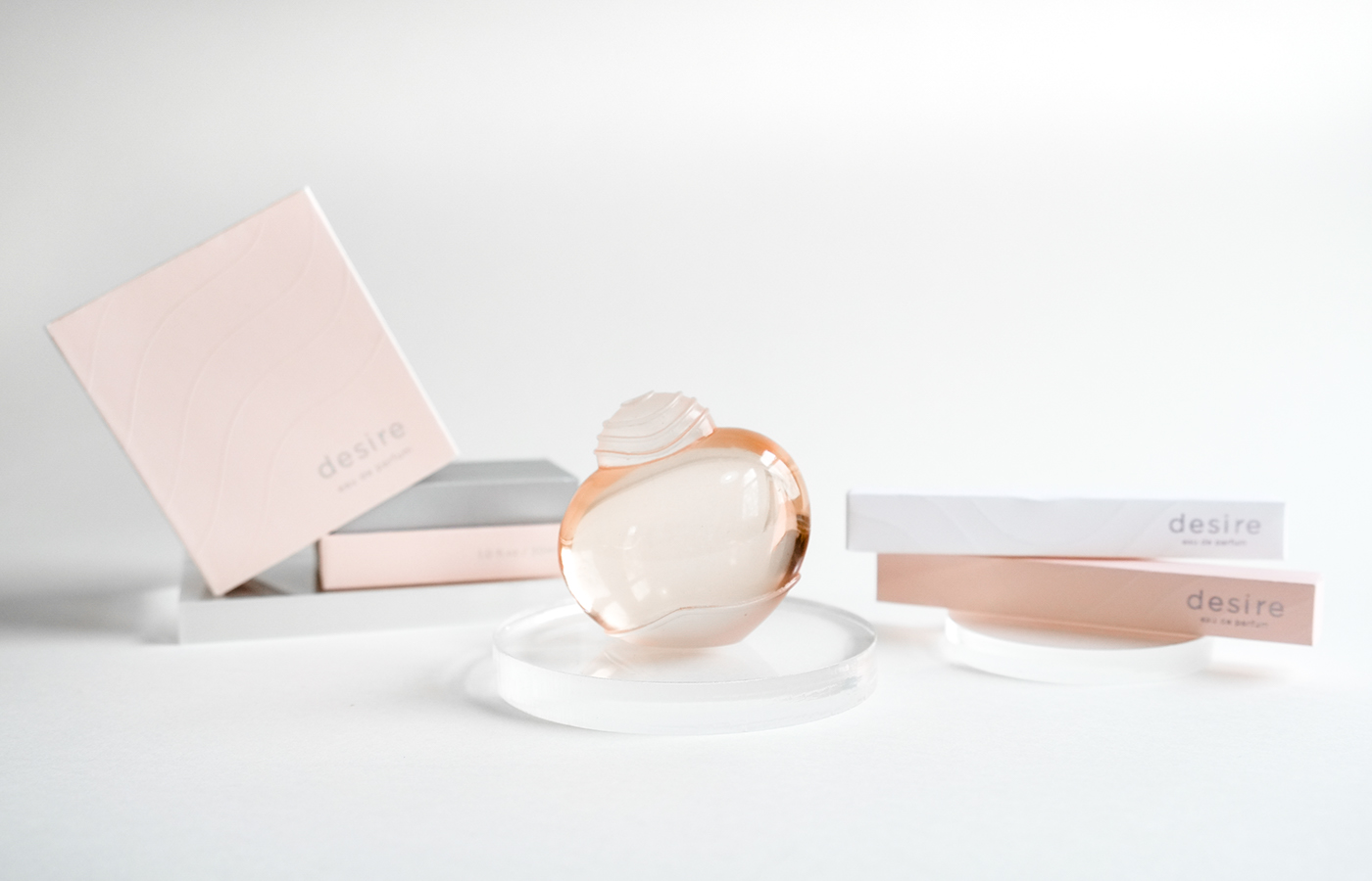Fragrance Packaging branding  graphics design perfume texture colors feminie desire
