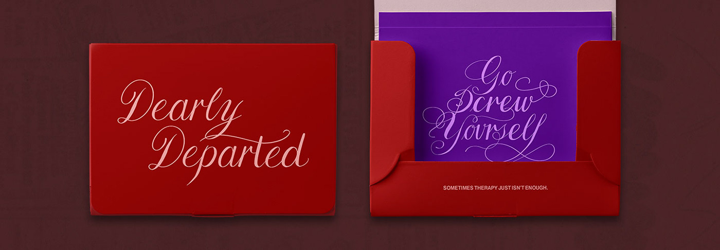 greeting cards Handlettering lettering Stationery