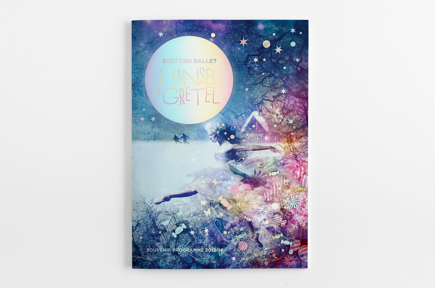 Scottish Ballet poster fairy tale fairytale illustration Hansel gretel scottish ballet advert advertising poster campaign christmas illustration snow Sweets Christmas