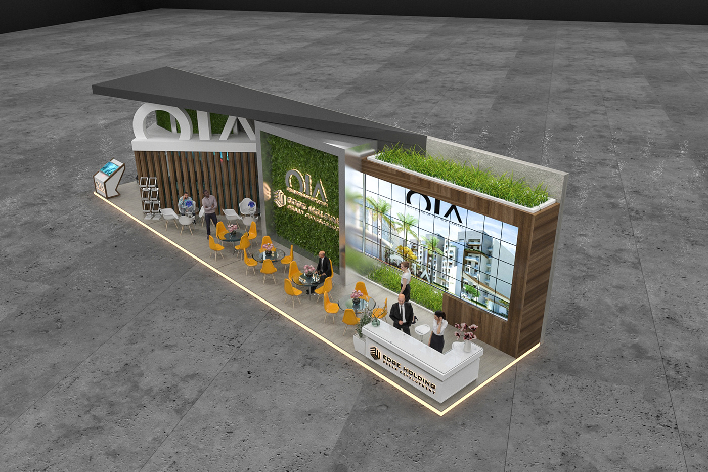 booth dubai egypt EXHIBIT DESIGN Exhibition  Exhibition Design  modern Oia real estate UAE
