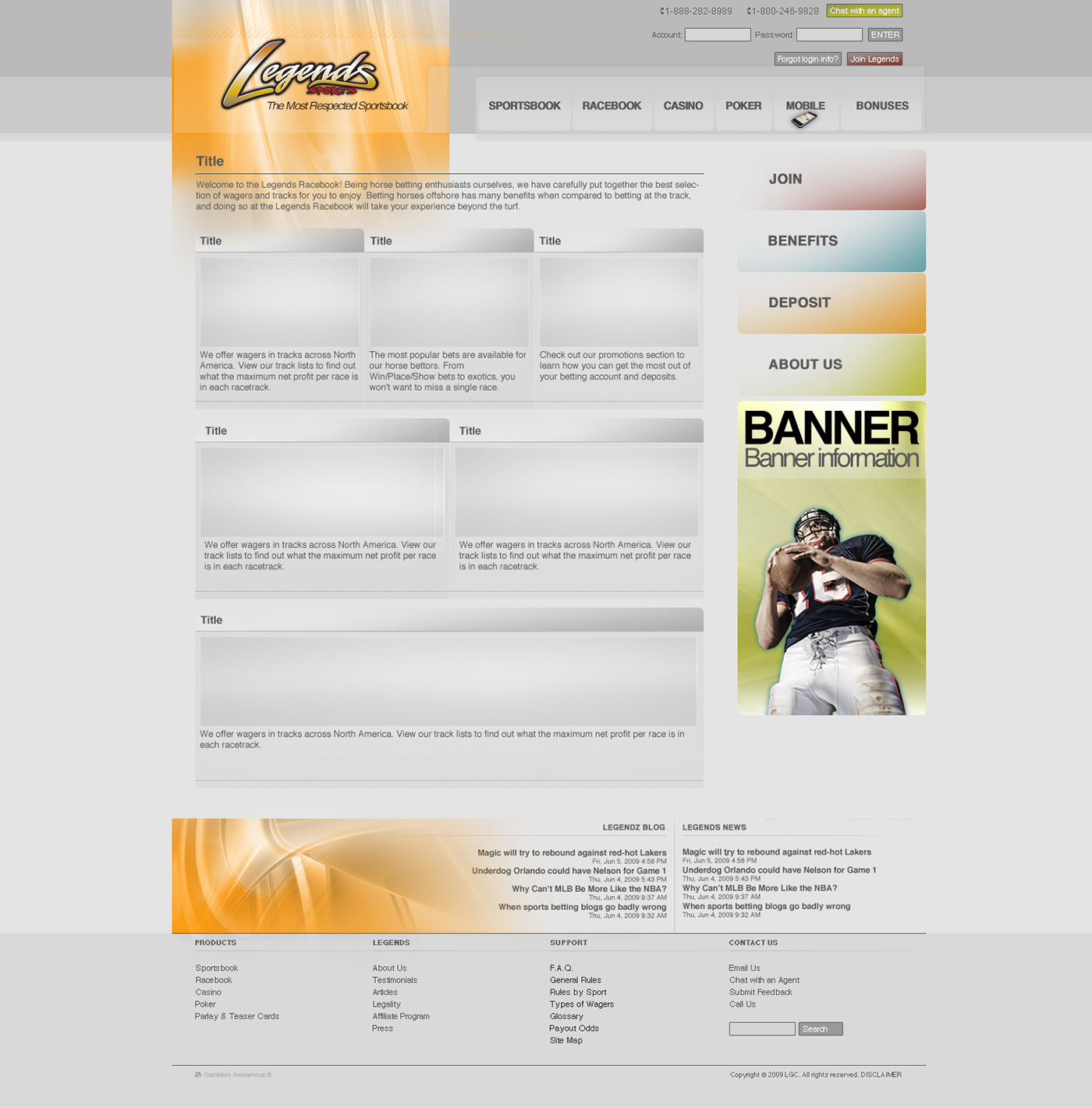 sportsbook gambling Web Design  web development  Website Gaming