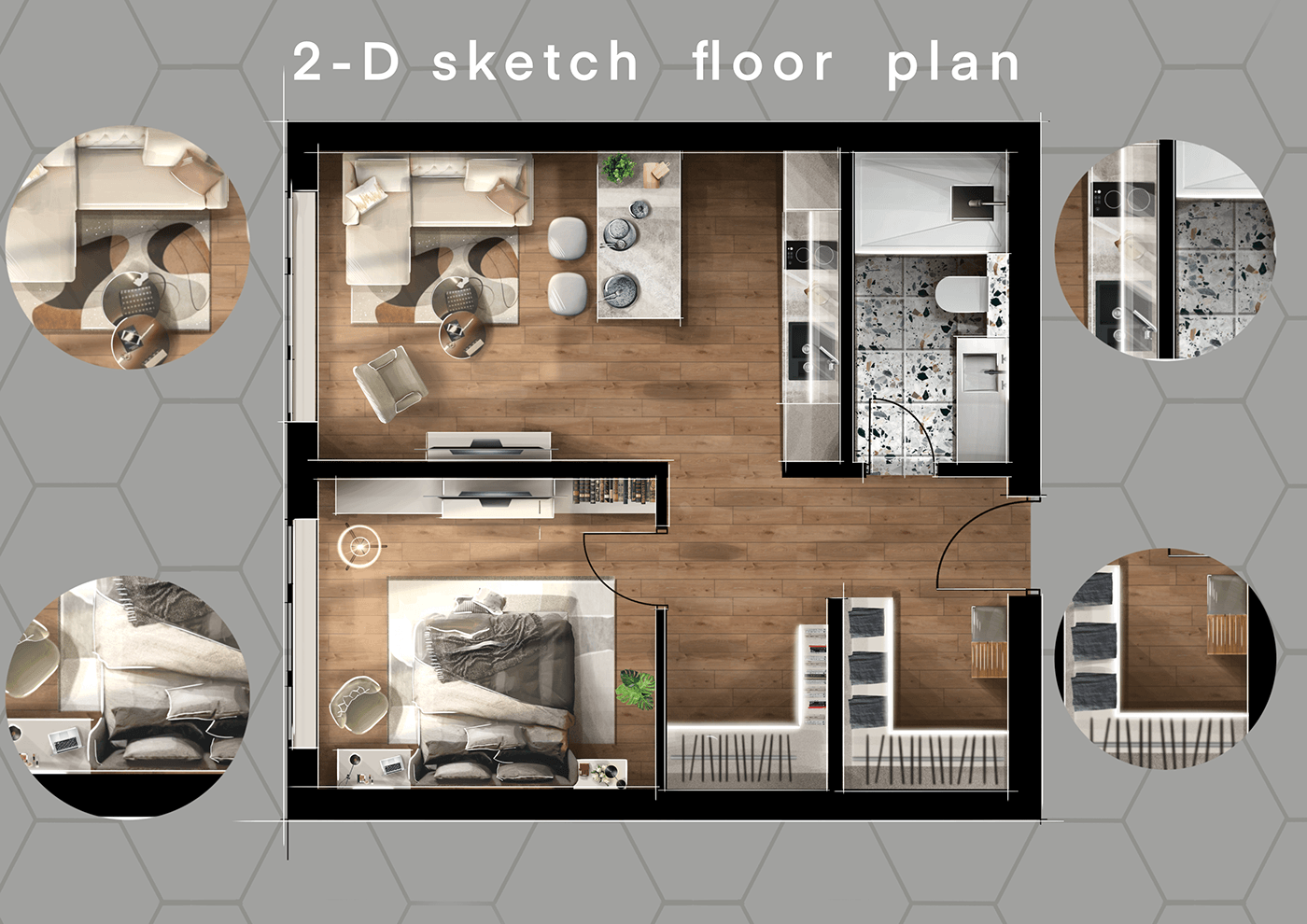 architecture 2D Plan design