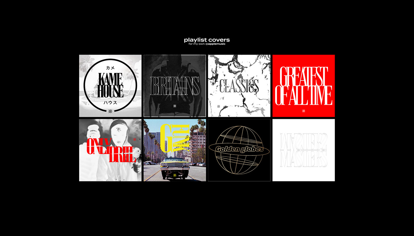 art artwork cover design digital kabestud playlist retouch typography   vector