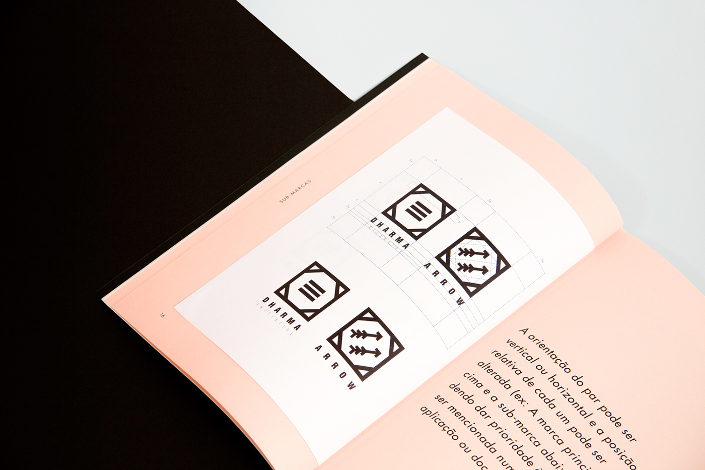 identity graphicdesign logo dharma danielmartins brand manual Stationery design book Logotype
