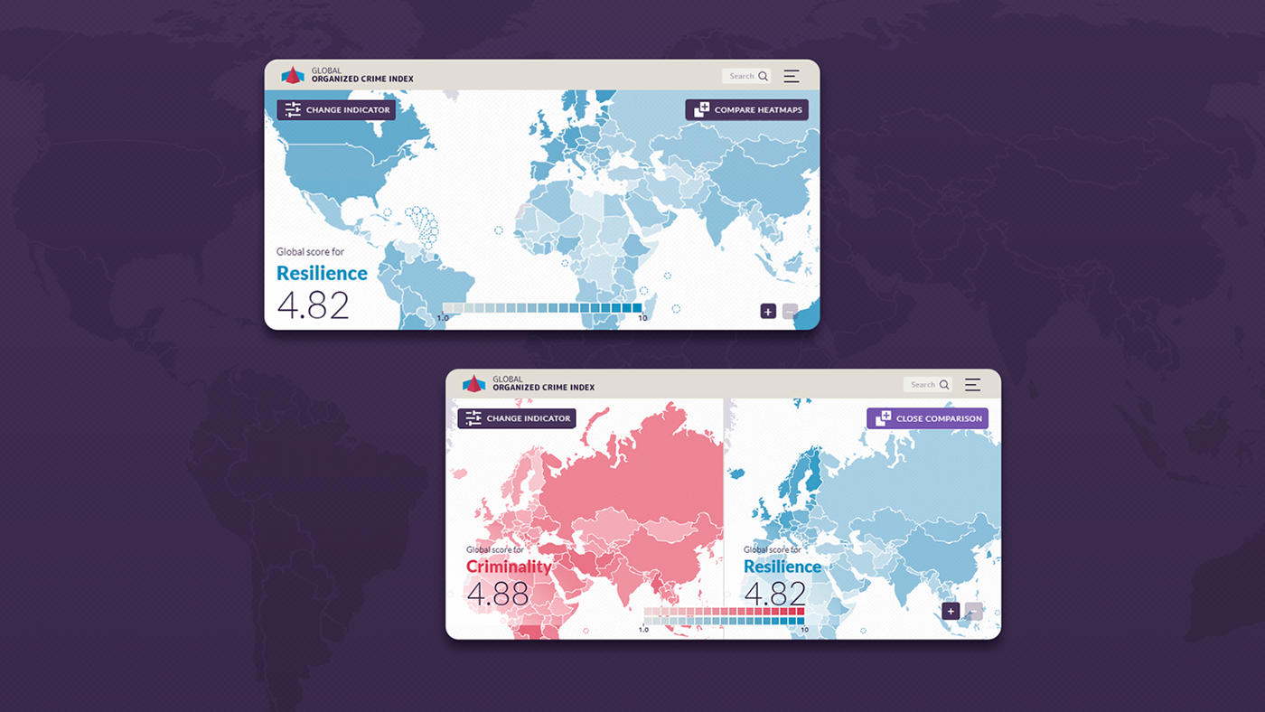 cartography crime Data data visualization dataviz Global index information design map organized crime