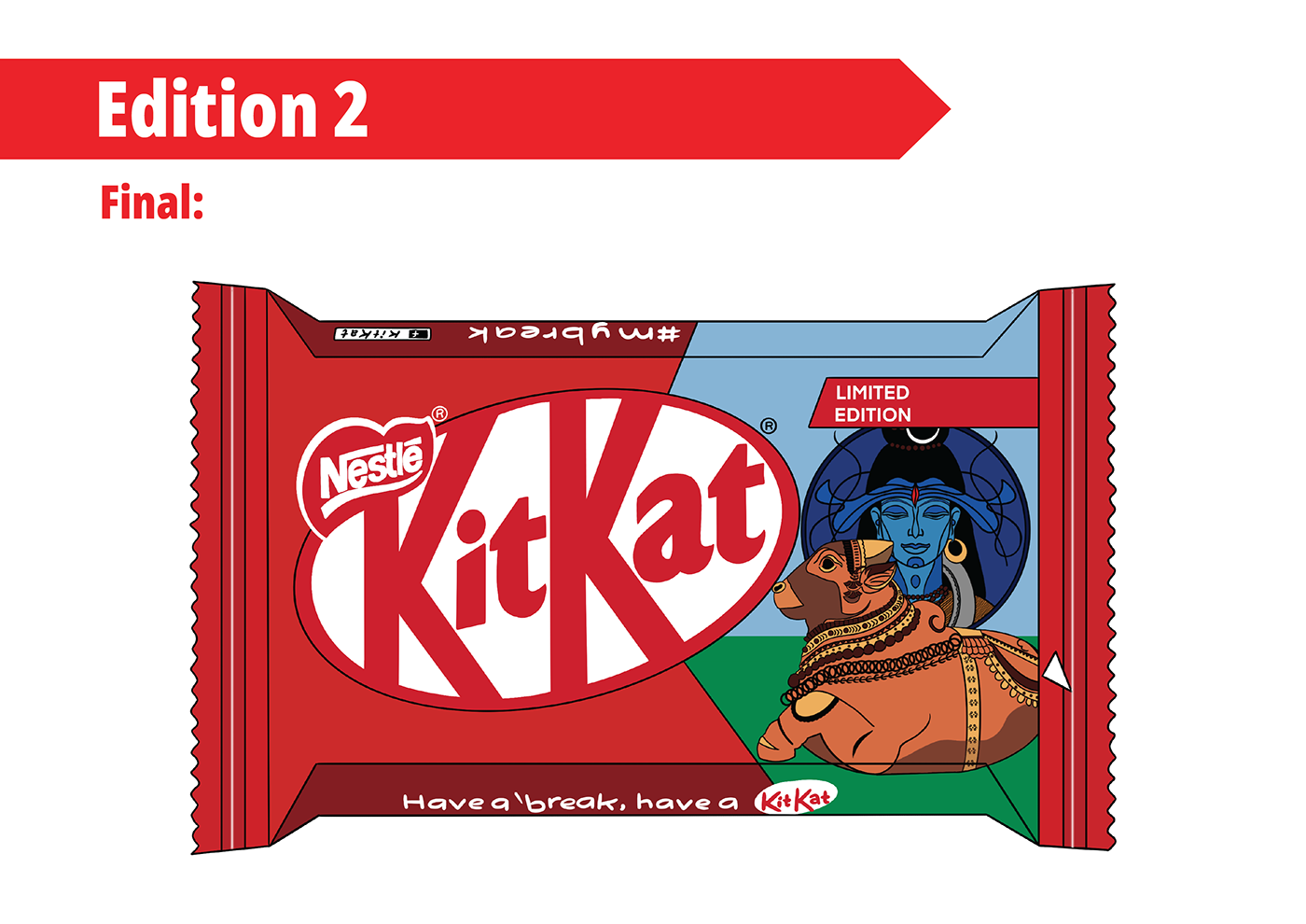 packaging design ILLUSTRATION  illustratedpackaging kitkat kitkatillustration kitkatindia