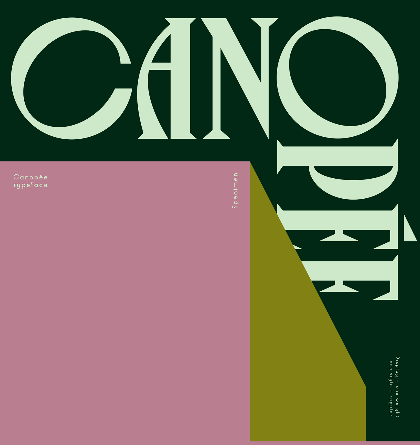 type vj-type.com vj-type Canopee font typography   Violaine & Jeremy alternate pink capitals
