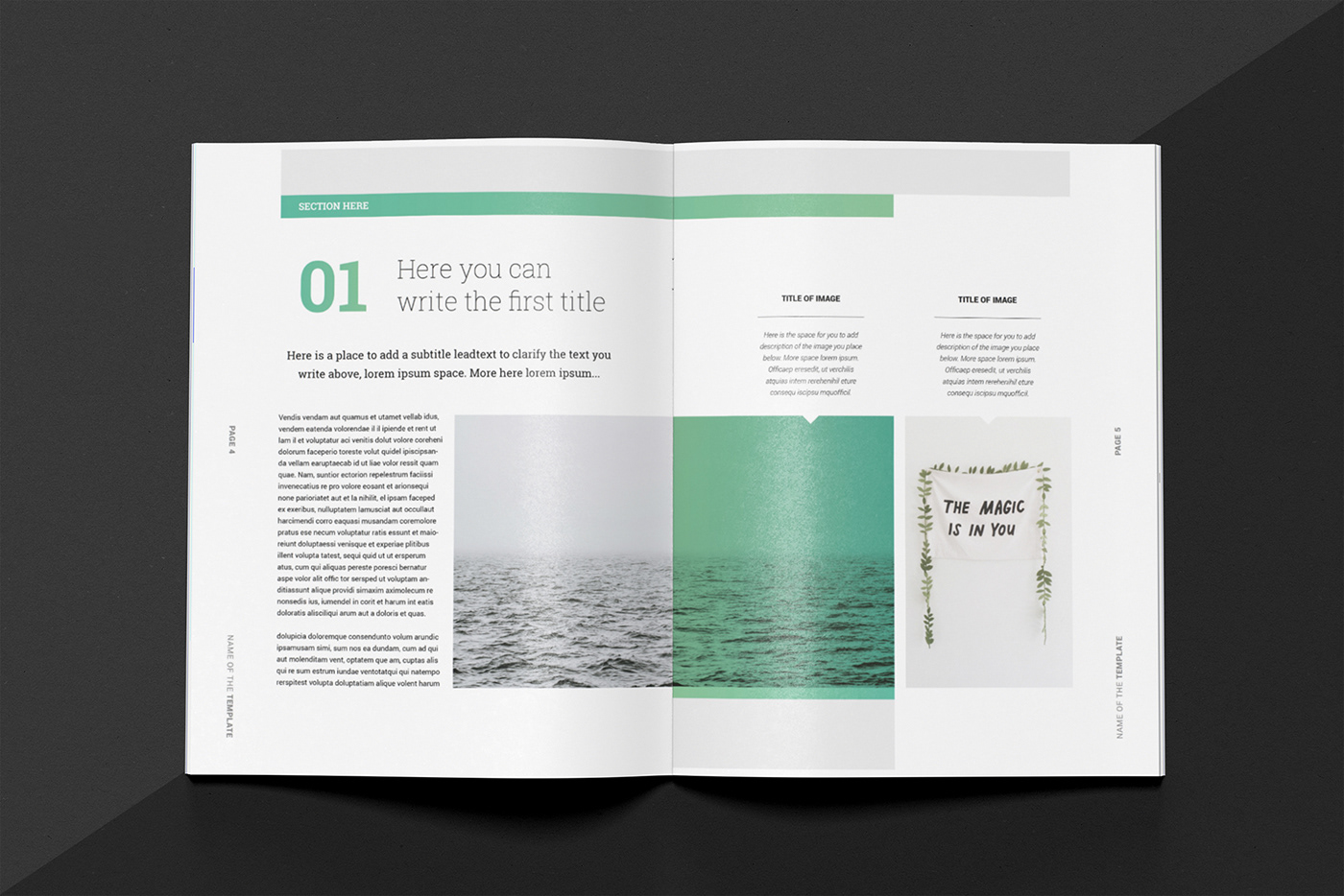 magazine brochure Porfolio newsletter InDesign template print digital Multipurpose pdf