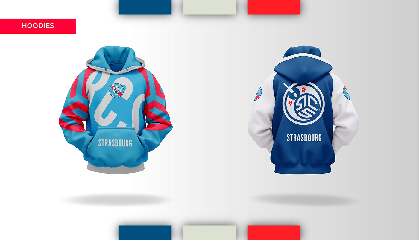 logo brand identity Graphic Designer visual identity brand rebranding football strasbourg Logotype Racing Club de Strasbourg