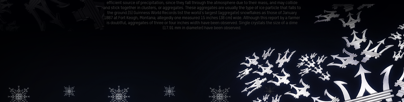 maserati Christmas campaign snowflake Trident italian luxury automotive  