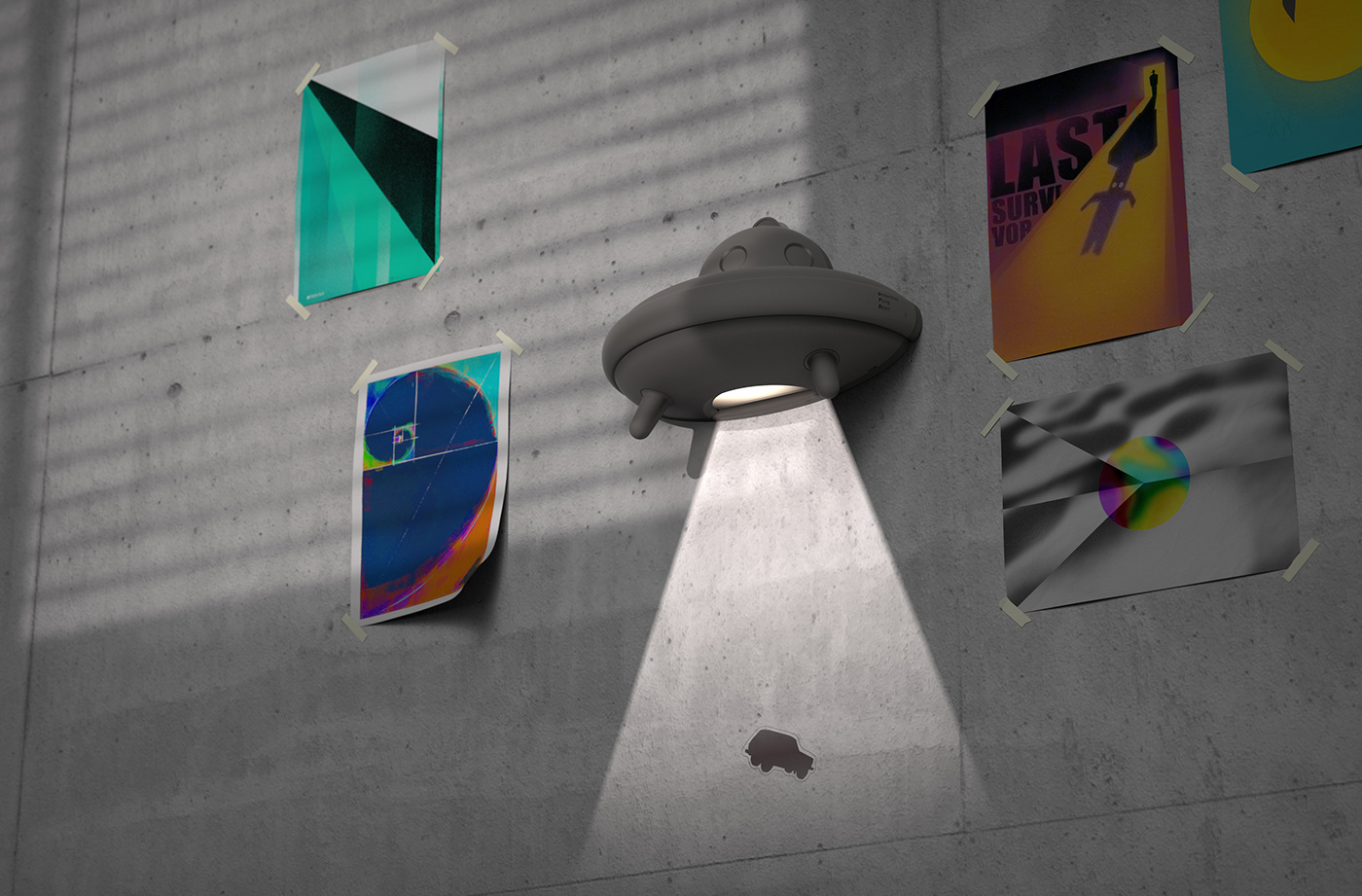 Mystic UFO lighting Lamp walllighting ufolighting object wallobject light